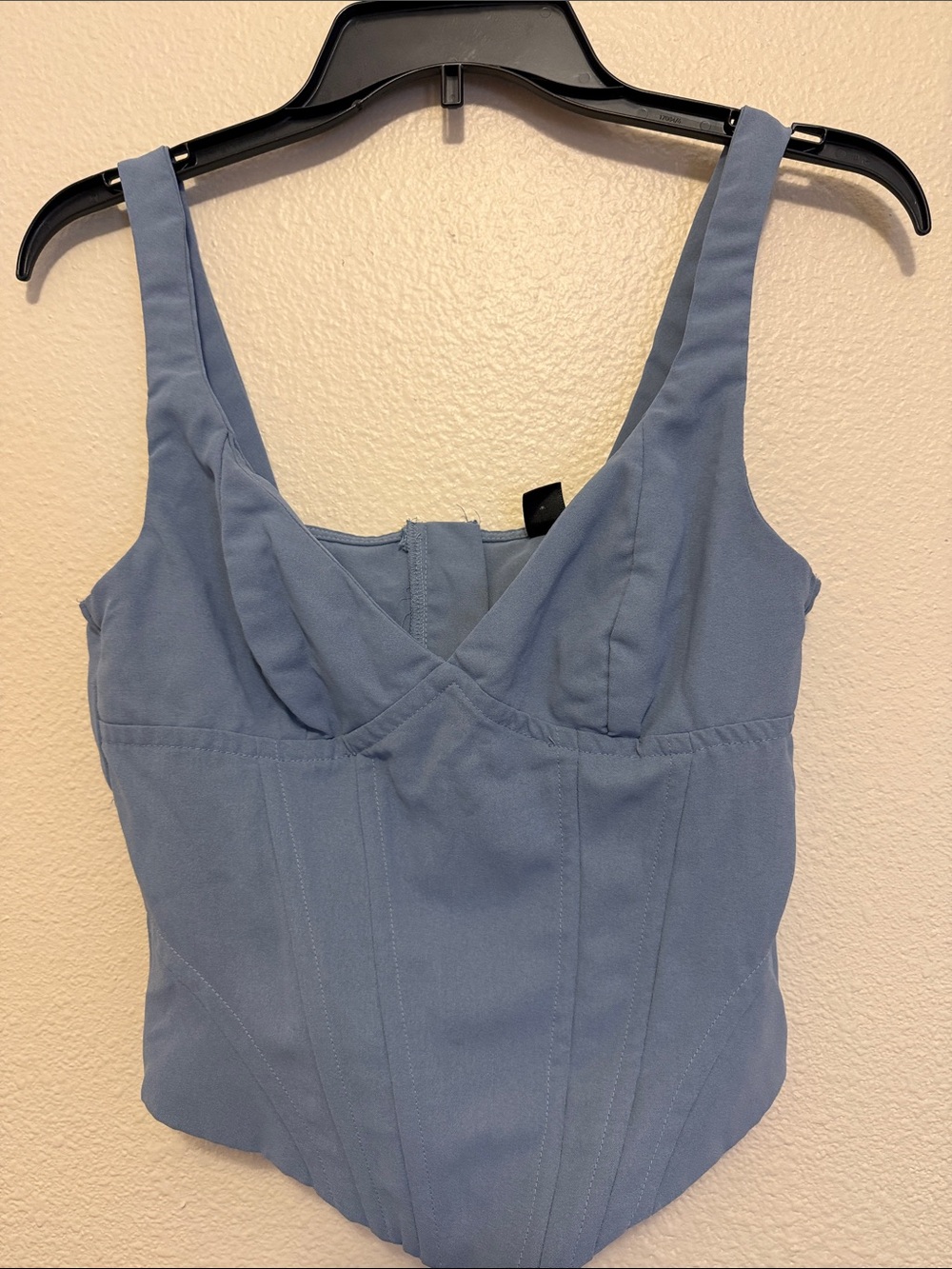 SHEIN Dusty Blue Corset-Style Camisole